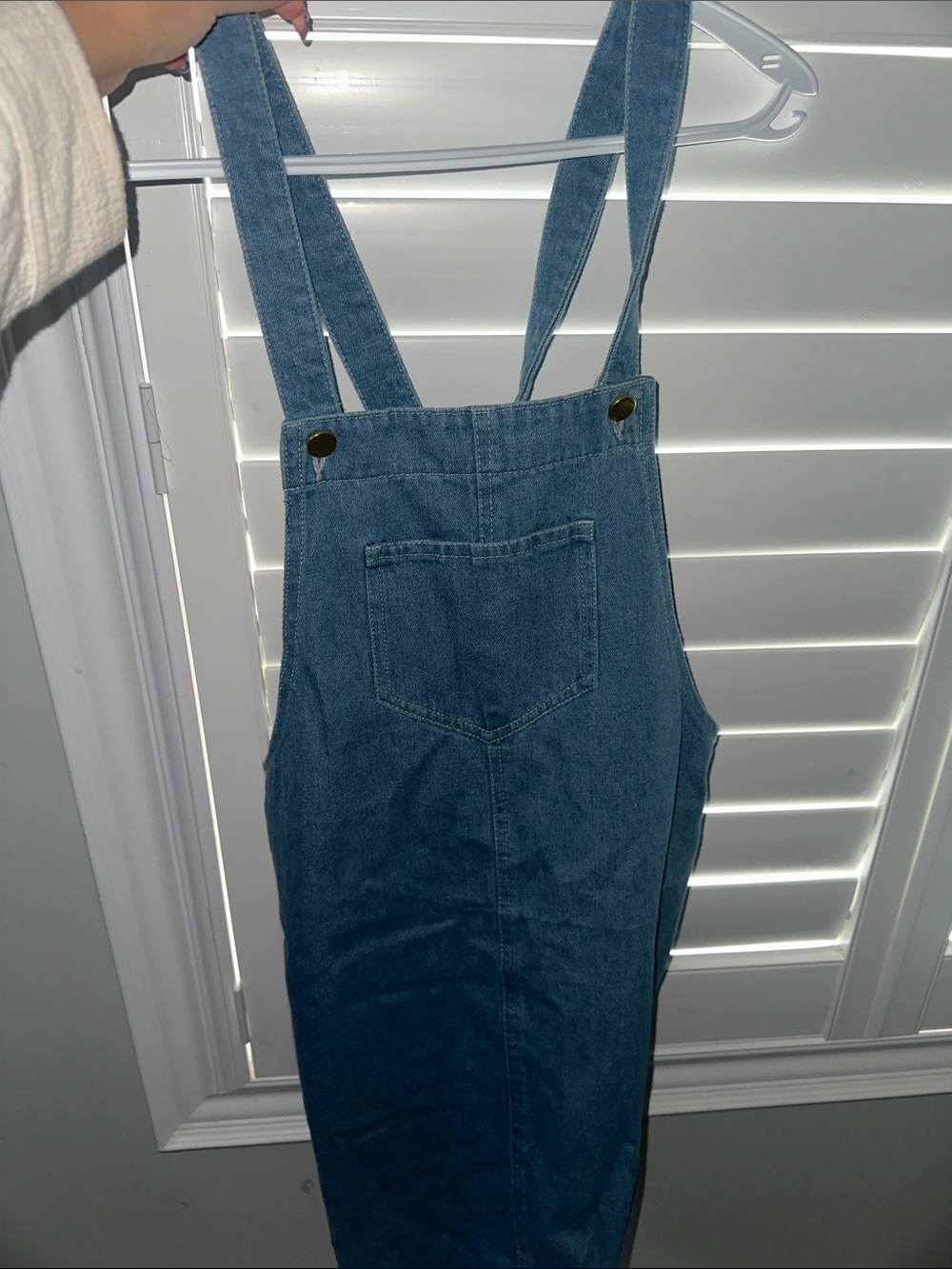 Simons brand denim dress/romper size medium